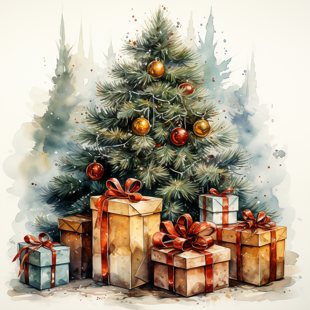 4" Square Ceramic Coaster - Holiday Theme
