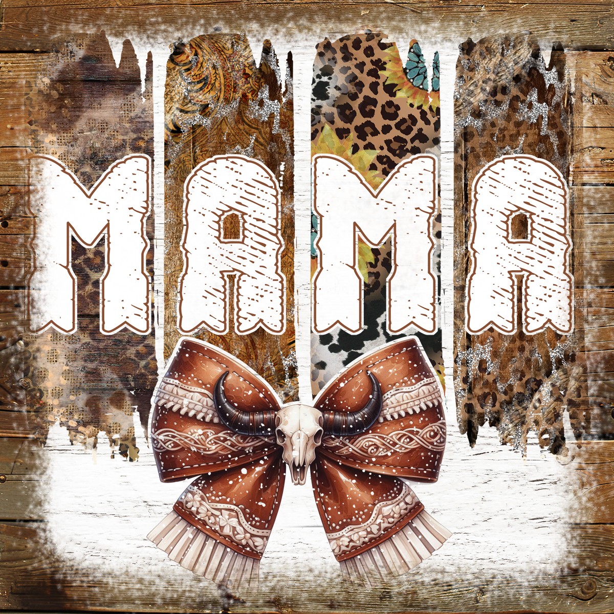 4" Square Ceramic Coaster - Rustic Theme