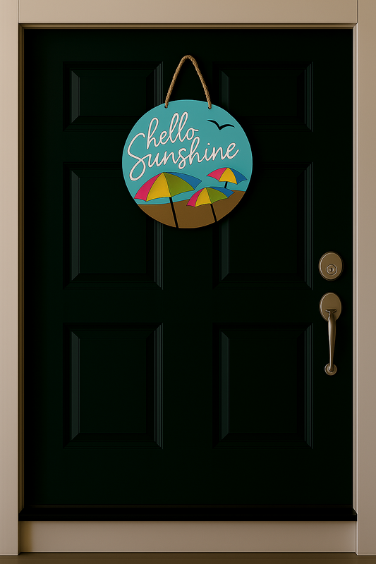 Hello Sunshine Door Sign - 1116