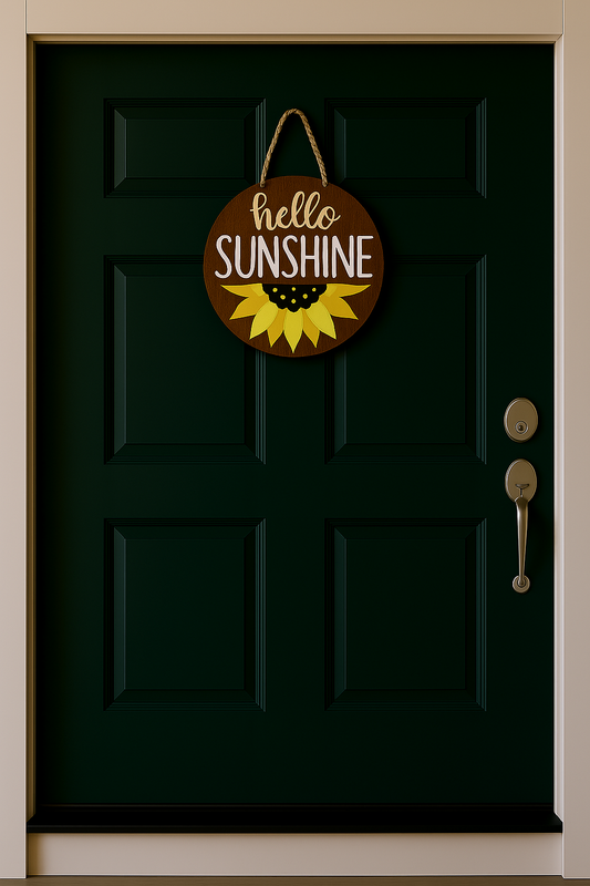 Hello Sunshine Door Sign - 1117