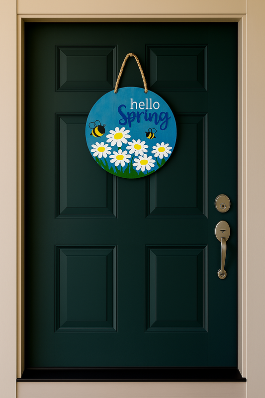 Hello Spring Door Sign - 1120