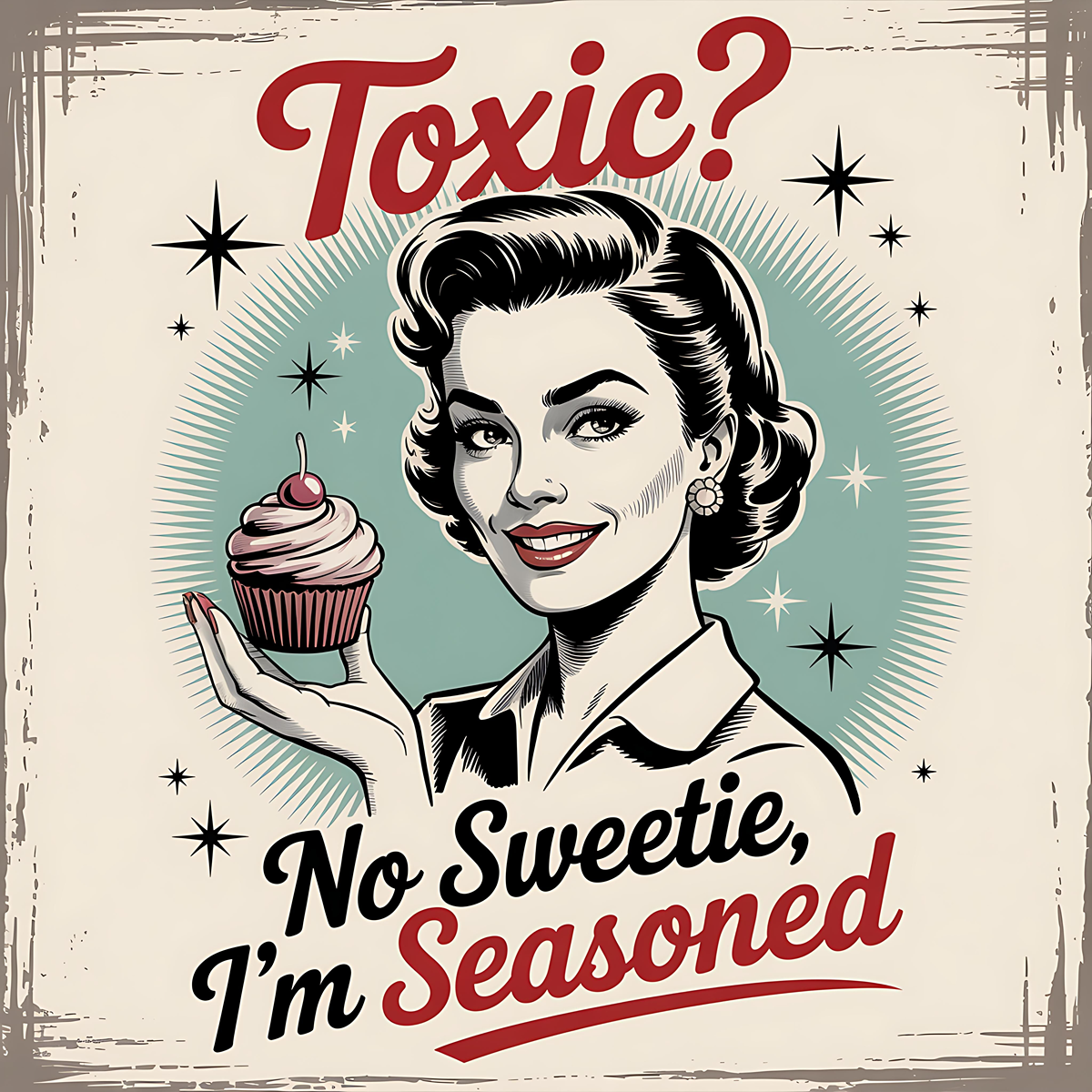 4" Square Ceramic Coaster - Sarcastic Theme