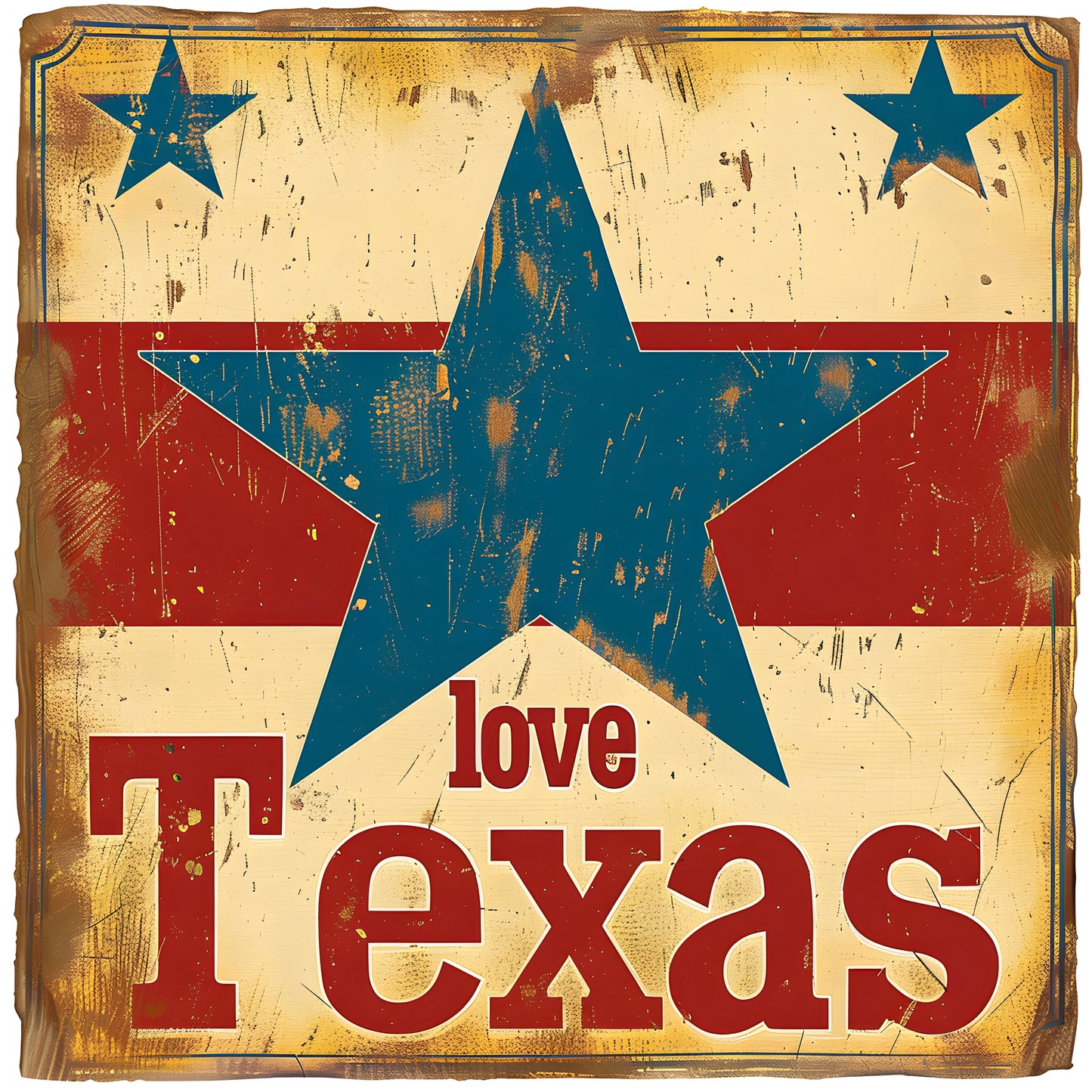 4" Square Ceramic Coaster - Location & Destination Theme