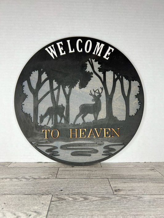 Door Signs " Welcome to Heaven" 1079