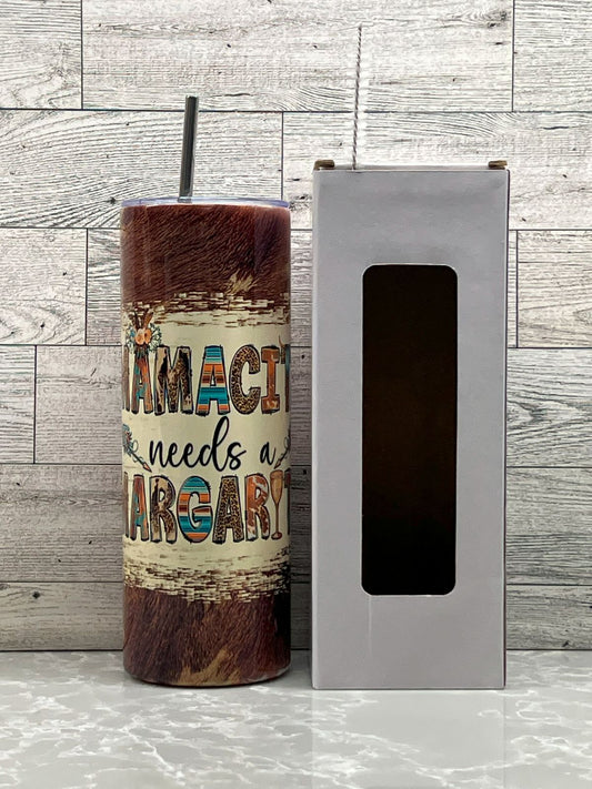 20oz Stainless Steel Tumbler "Mamacita"