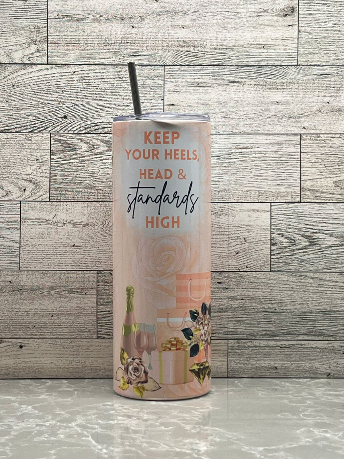 20oz Stainless Steel Tumbler "High Heels"