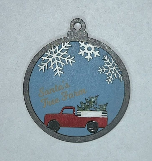 Multilayered Christmas Ornament -1891