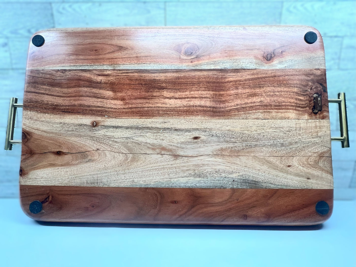 Acacia Wooden Serving Tray - Butt Rubbed