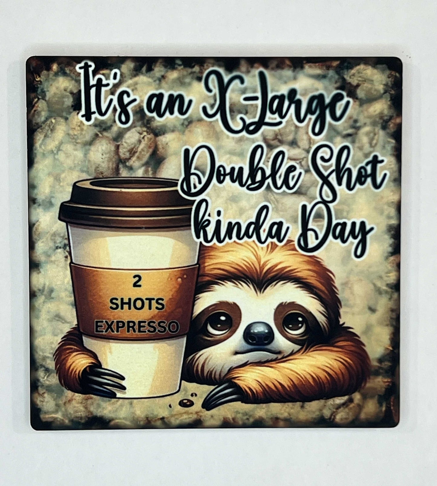4" Square Ceramic Coaster - Drink Theme