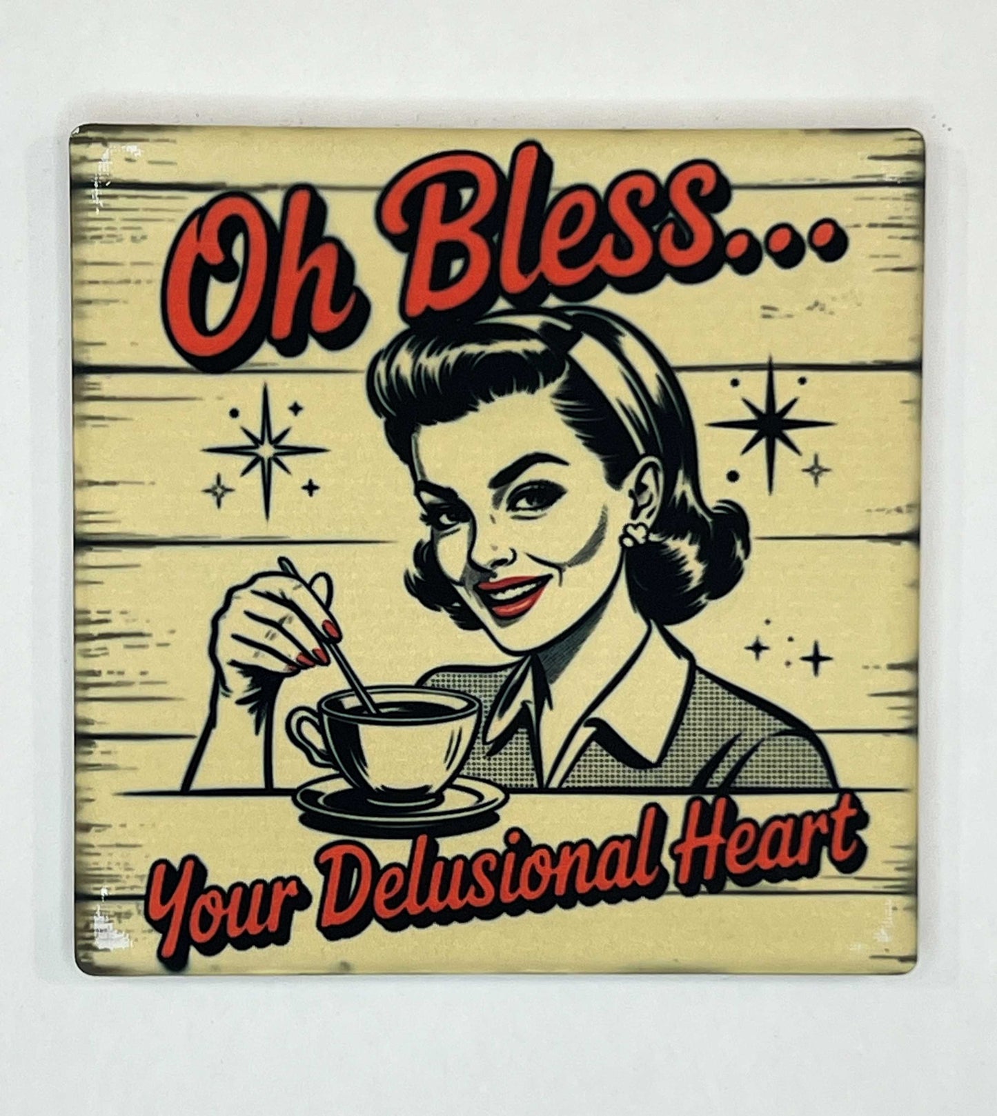 4" Square Ceramic Coaster - Sarcastic Theme