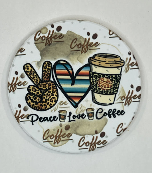 4" Round Ceramic Coaster - Drink Theme