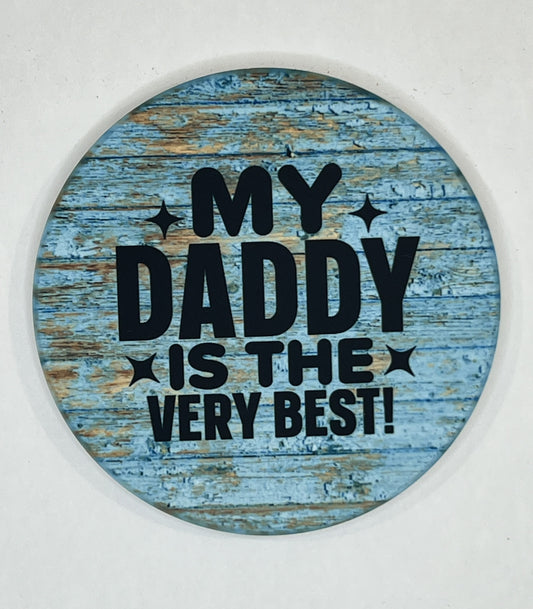 4" Round Ceramic Coaster - Family Theme