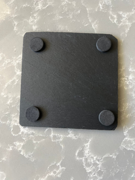 Square Slate Coaster "Boho/Mandala"