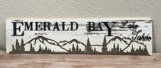 Small Personalized Travel Destination Sign