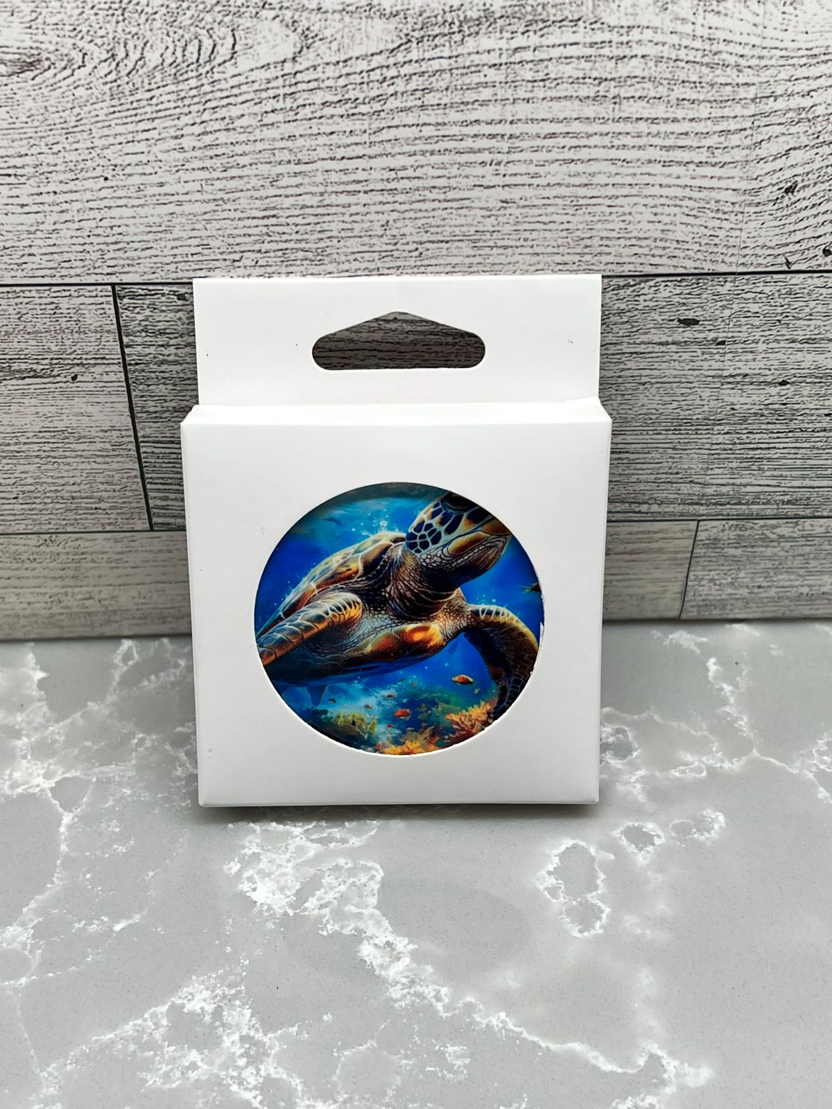 Ceramic Car Coaster "Turtle"
