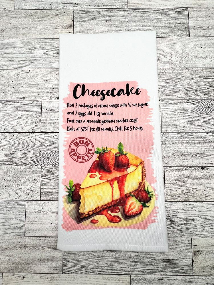 Tea Towel "Cheesecake Recipe"