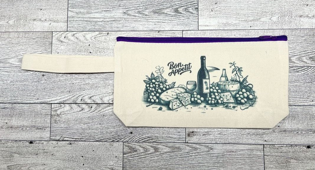 Bon Appetit Canvas Handbag