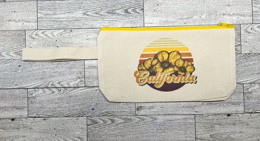 California Poppy Canvas Handbag