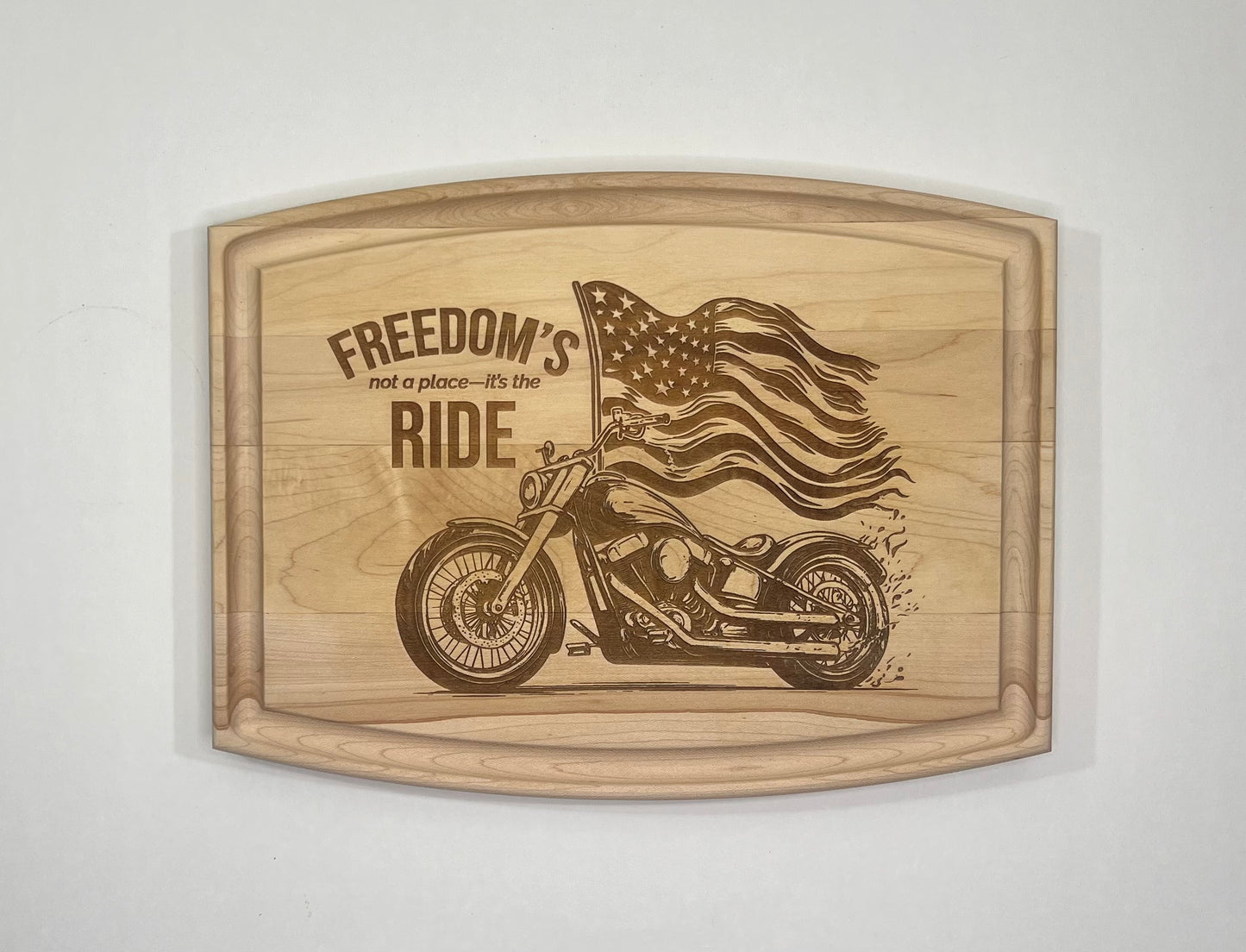 Arched Cutting Board with Juice Groove