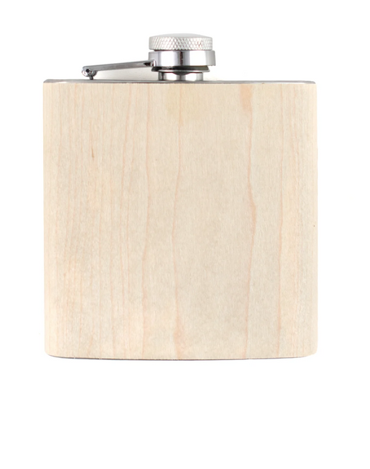 Flask - Wood Covered