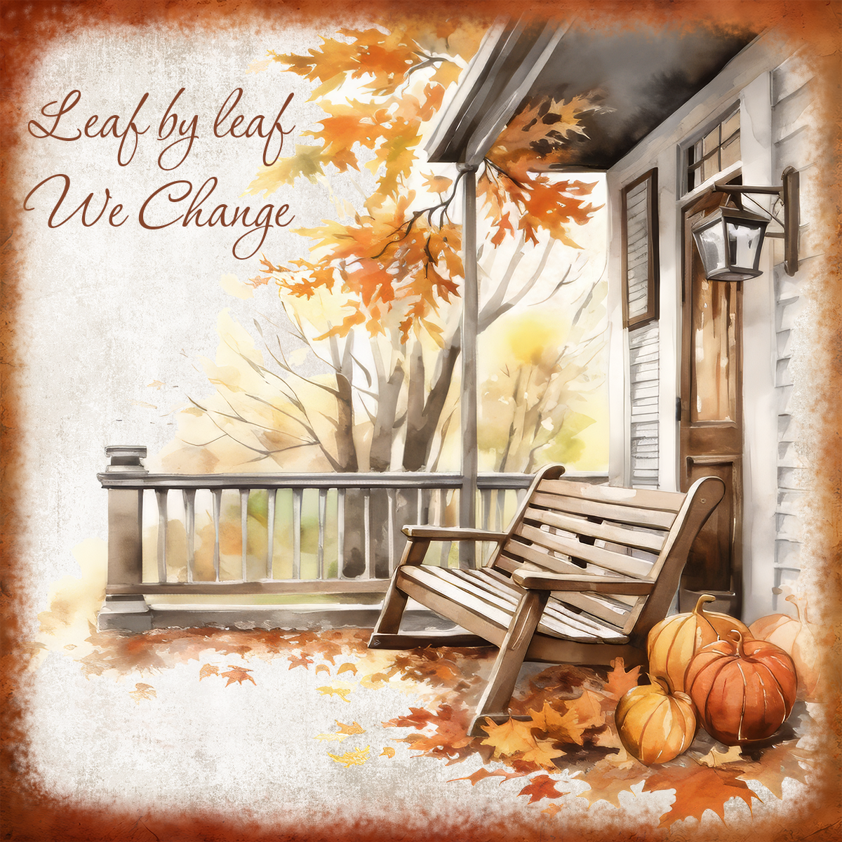 4" Square Ceramic Coaster - Seasonal Theme